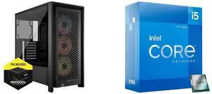 Computer Case CPU Combo -  Corsair CC-9900039-NWE Bundle with  Intel BX8071512600K