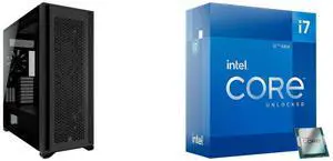 Computer Case CPU Combo -  Corsair CC-9011218-WW Bundle with  Intel BX8071512700K