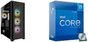 Computer Case CPU Combo -  Corsair CC-9011226-WW Bundle with  Intel BX8071512700K