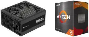 PSU CPU Combo -  Corsair CP-9020271-NA Bundle with  AMD 100-100000061WOF