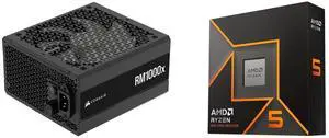 PSU CPU Combo -  Corsair CP-9020271-NA Bundle with  AMD 100-100001405WOF