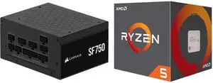PSU CPU Combo -  Corsair CP-9020284-NA Bundle with  AMD 100-100000644BOX