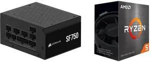 PSU CPU Combo -  Corsair CP-9020284-NA Bundle with  AMD 100-100000457BOX