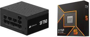 PSU CPU Combo -  Corsair CP-9020284-NA Bundle with  AMD 100-100001405WOF