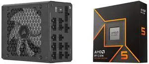 PSU CPU Combo -  Corsair CP-9020259-NA Bundle with  AMD 100-100001405WOF