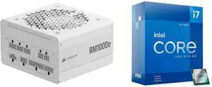 PSU CPU Combo -  Corsair CP-9020294-NA Bundle with  Intel BX8071512700KF
