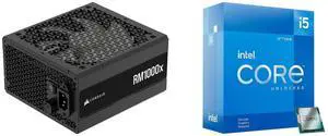 PSU CPU Combo -  Corsair CP-9020271-NA Bundle with  Intel BX8071512600KF