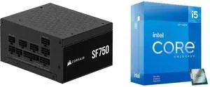 PSU CPU Combo -  Corsair CP-9020284-NA Bundle with  Intel BX8071512600KF