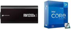 PSU CPU Combo -  Corsair CP-9020254-NA Bundle with  Intel BX8071512700KF