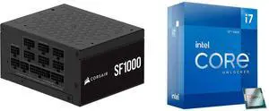 PSU CPU Combo -  Corsair CP-9020257-NA Bundle with  Intel BX8071512700K