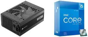 PSU CPU Combo -  Corsair CP-9020307-NA Bundle with  Intel BX8071512600KF