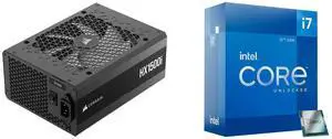 PSU CPU Combo -  Corsair CP-9020309-NA Bundle with  Intel BX8071512700K