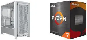 Computer Case CPU Combo -  Corsair CC-9011313-WW Bundle with  AMD 100-100001582BOX