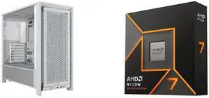 Computer Case CPU Combo -  Corsair CC-9011313-WW Bundle with  AMD 100-100001404WOF