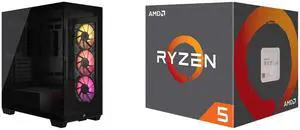 Computer Case CPU Combo -  Corsair CC-9011278-WW Bundle with  AMD 100-100000644BOX