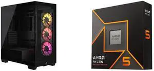 Computer Case CPU Combo -  Corsair CC-9011278-WW Bundle with  AMD 100-100001405WOF