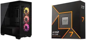 Computer Case CPU Combo -  Corsair CC-9011278-WW Bundle with  AMD 100-100001404WOF