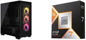 Computer Case CPU Combo -  Corsair CC-9011278-WW Bundle with  AMD 100-100001084WOF