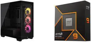 Computer Case CPU Combo -  Corsair CC-9011278-WW Bundle with  AMD 100-100001277WOF
