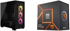 Computer Case CPU Combo -  Corsair CC-9011278-WW Bundle with  AMD 100-100000514WOF
