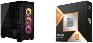 Computer Case CPU Combo -  Corsair CC-9011278-WW Bundle with  AMD 100-100000719WOF