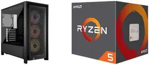 Computer Case CPU Combo -  Corsair CC-9011296-WW Bundle with  AMD 100-100000644BOX