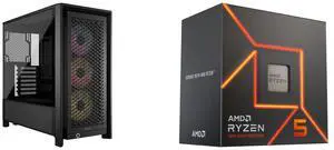 Computer Case CPU Combo -  Corsair CC-9011296-WW Bundle with  AMD 100-100001015BOX