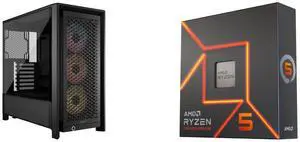 Computer Case CPU Combo -  Corsair CC-9011296-WW Bundle with  AMD 100-100000593WOF