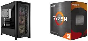Computer Case CPU Combo -  Corsair CC-9011296-WW Bundle with  AMD 100-100000061WOF