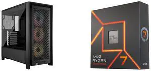 Computer Case CPU Combo -  Corsair CC-9011296-WW Bundle with  AMD 100-100000591WOF