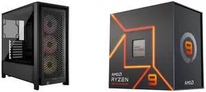 Computer Case CPU Combo -  Corsair CC-9011296-WW Bundle with  AMD 100-100000589WOF