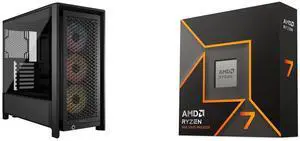 Computer Case CPU Combo -  Corsair CC-9011296-WW Bundle with  AMD 100-100001404WOF