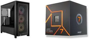 Computer Case CPU Combo -  Corsair CC-9011296-WW Bundle with  AMD 100-100000592BOX