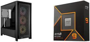 Computer Case CPU Combo -  Corsair CC-9011296-WW Bundle with  AMD 100-100000662WOF