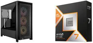 Computer Case CPU Combo -  Corsair CC-9011296-WW Bundle with  AMD 100-100001084WOF