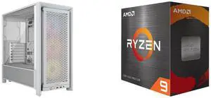 Computer Case CPU Combo -  Corsair CC-9011297-WW Bundle with  AMD 100-100000061WOF