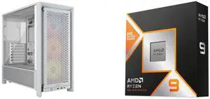 Computer Case CPU Combo -  Corsair CC-9011297-WW Bundle with  AMD 100-100001368WOF