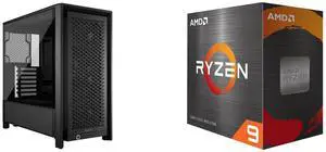 Computer Case CPU Combo -  Corsair CC-9011312-WW Bundle with  AMD 100-100000061WOF