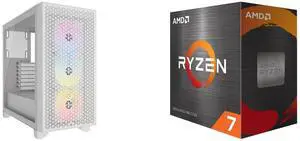 Computer Case CPU Combo -  Corsair CC-9011256-WW Bundle with  AMD 100-100001582BOX