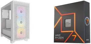 Computer Case CPU Combo -  Corsair CC-9011256-WW Bundle with  AMD 100-100000591WOF