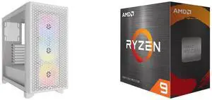Computer Case CPU Combo -  Corsair CC-9011256-WW Bundle with  AMD 100-100001581WOF