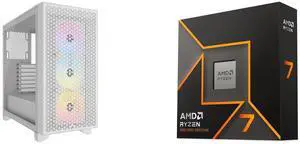 Computer Case CPU Combo -  Corsair CC-9011256-WW Bundle with  AMD 100-100001404WOF