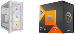 Computer Case CPU Combo -  Corsair CC-9011256-WW Bundle with  AMD 100-100000910WOF