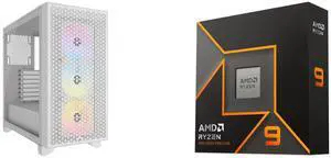 Computer Case CPU Combo -  Corsair CC-9011256-WW Bundle with  AMD 100-100000662WOF