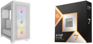 Computer Case CPU Combo -  Corsair CC-9011256-WW Bundle with  AMD 100-100001084WOF