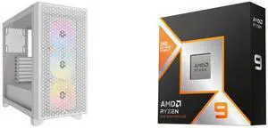 Computer Case CPU Combo -  Corsair CC-9011256-WW Bundle with  AMD 100-100001368WOF