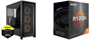 Computer Case CPU Combo -  Corsair CC-9900038-NWE Bundle with  AMD 100-100000457BOX