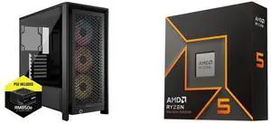 Computer Case CPU Combo -  Corsair CC-9900038-NWE Bundle with  AMD 100-100001405WOF