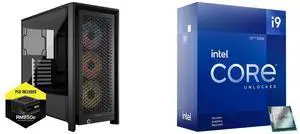 Computer Case CPU Combo -  Corsair CC-9900038-NWE Bundle with  Intel BX8071512900KF