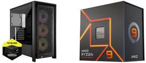 Computer Case CPU Combo -  Corsair CC-9900038-NWE Bundle with  AMD 100-100000589WOF